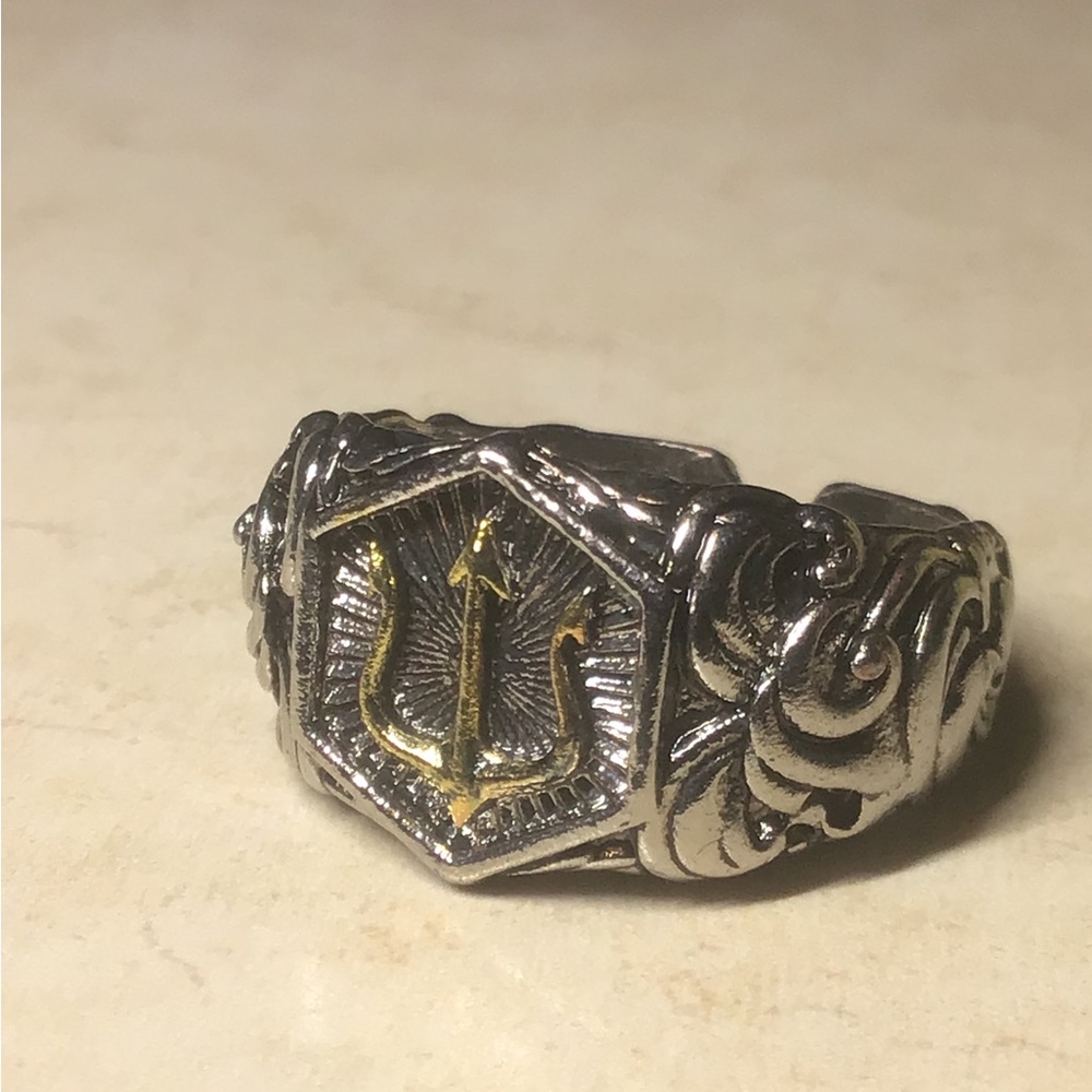 TRIDENT TRISHULA ring adjustable resizable